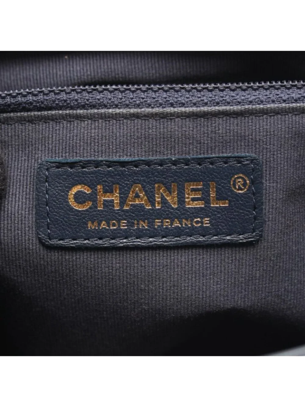 Chanel Shoulder Bag Quilted Navy Lambskin Small Flap Chain